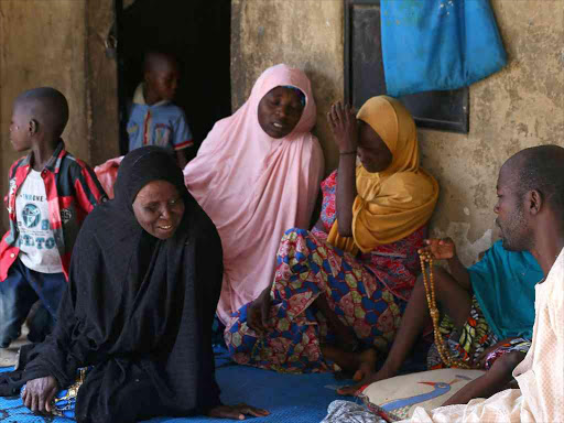 Relatives of missing school girls react in Dapchi in the northeastern state of Yobe, after an attack on the village by Boko Haram, Nigeria February 23, 2018. /REUTERS