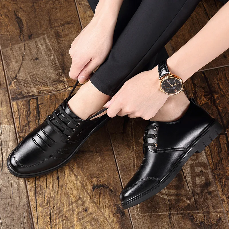 Heren leren schoenen Herfst Zakelijk Formeel Ademend Casual. Stijlvolle en comfortabele schoenen voor elke gelegenheid, ademend en perfect voor de herfst.