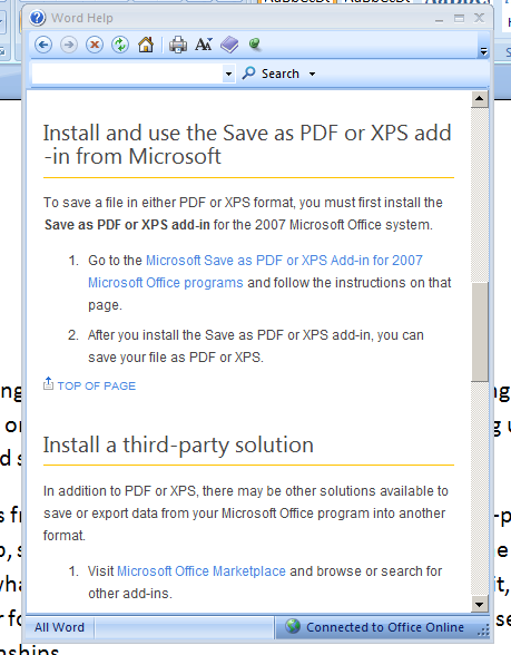 convert ms word to pdf