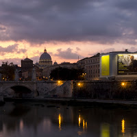 Tramonto con pubblicità di 