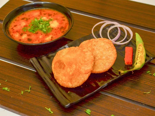 Sattu Kachori [2 ] With Aloo Ki Sabji