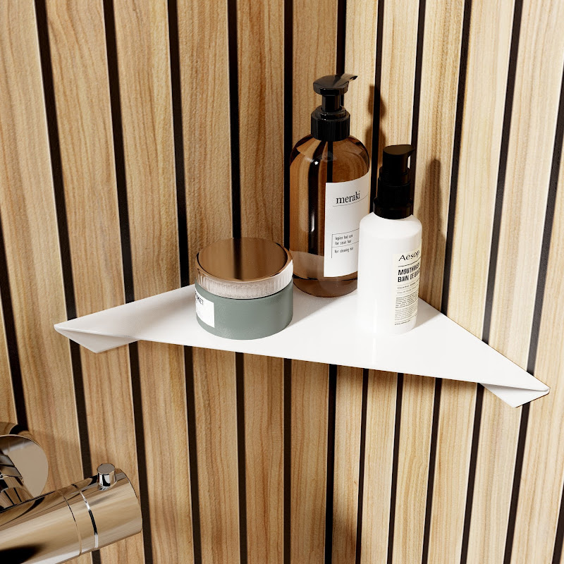 Porte gel douche salle de bain, etagere douche, étagères de salle