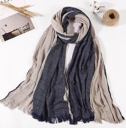 Title 7, Mens cotton scarf, soft and breathable, perfec...