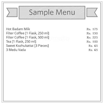 Kumbakonam Ayngaran Coffee menu 