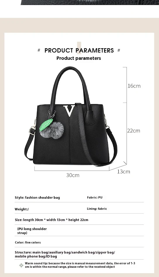 Nouveau sac à main motif litchi, grande capacité. Idéal pour transporter toutes vos affaires avec style et praticité.
