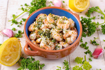 Lemon, Garlic and Herb Prawns (Shrimp)