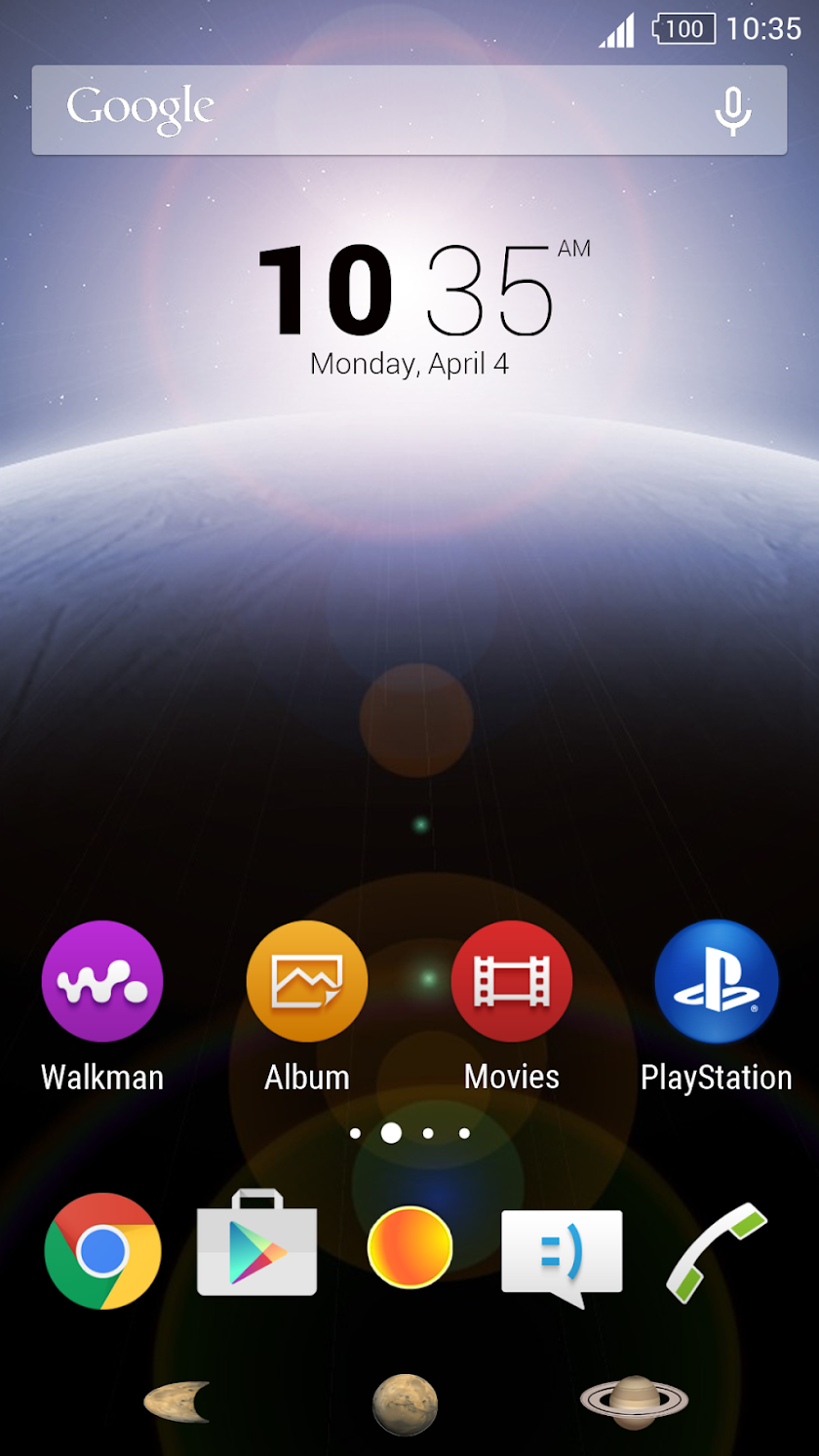 planet-xperia-theme Screen 2