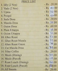 South Indian Canteen menu 1