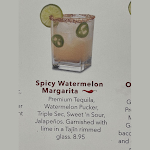 Spicy watermelon margarita