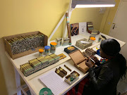 One of several female employees learning to hand-roll cigars at the Mosi-Oa-Tunya factory in Harare.