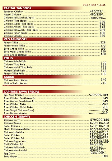 Mohabbat menu 