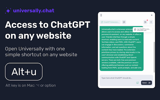 universally.chat - ChatGPT on any website