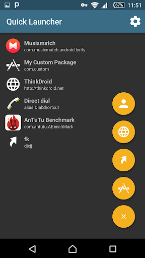 Quick Launcher Small App