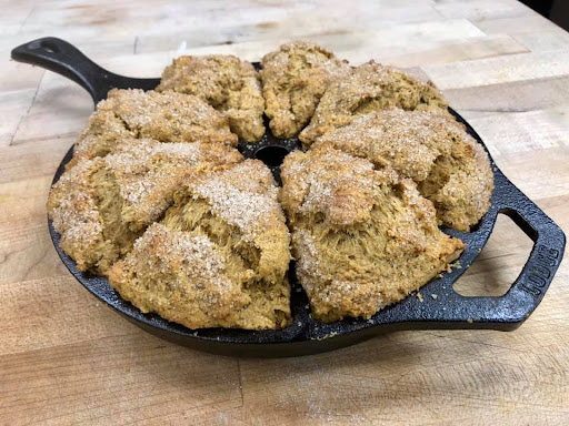 Cast Iron Pumpkin Scones