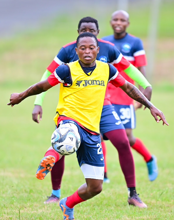 Moses Mthembu and his Richards Bay FC teammates will have to up their game against Stellenbosch