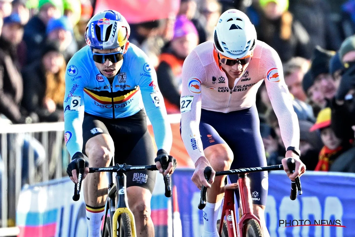 Wout van Aert stevig onder de indruk van Mathieu van der Poel: "Indrukwekkend"