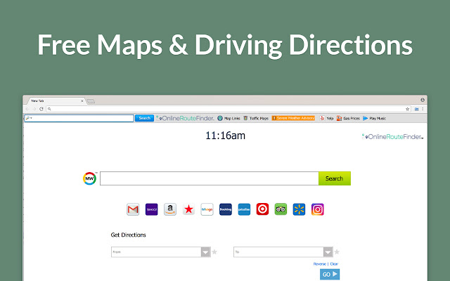 Maps & Directions by OnlineRouteFinder