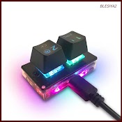 Bàn Phím 2 Nút Có Đèn Nền Rgb Để Chơi Game Tiện Lợi