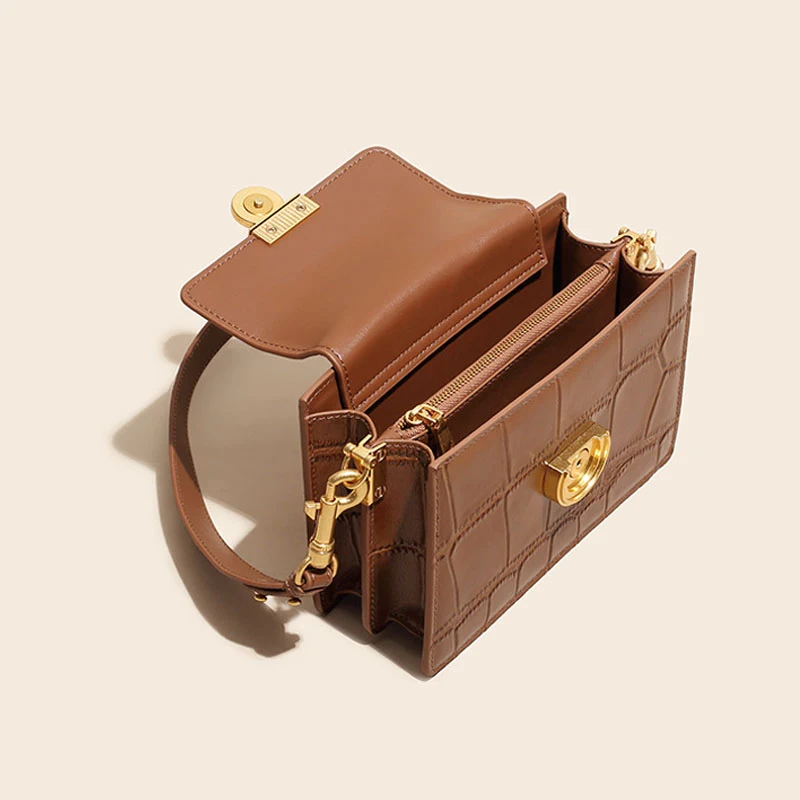 Title 3, Echte Leder Messenger Bag mit neuem Nischen-Des...