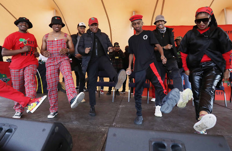 EFF leader Julius Malema during their election campaign with students and workers at the CPUT sports ground in Bellville Date: 21 October 2021.