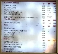 Costa Coffee menu 1