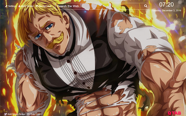 Seven Deadly Sins Escanor Wallpaper New Tab