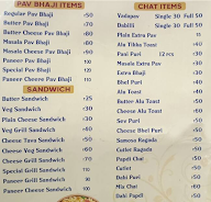 Maha Pav And Juice Bar menu 1