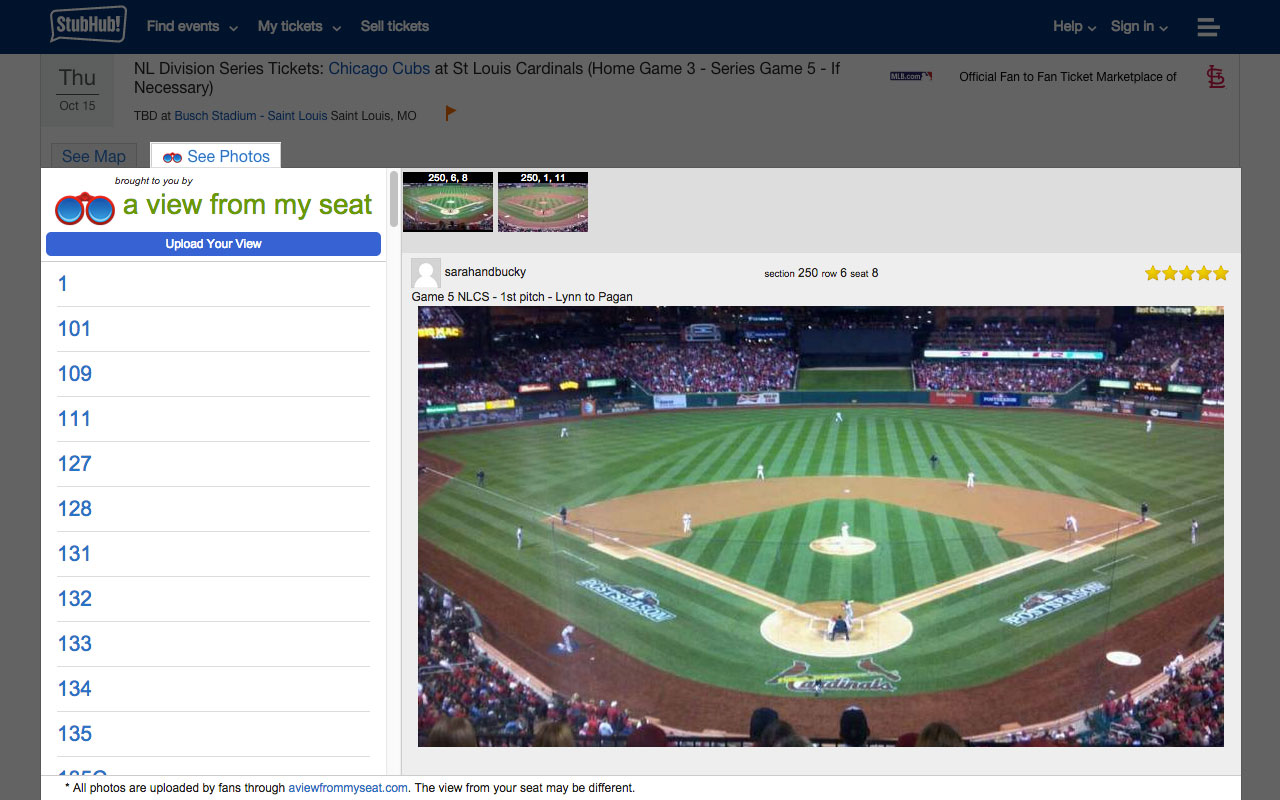 A View From My Seat on StubHub! Preview image 7