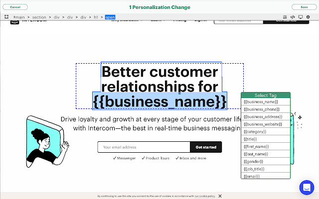 Hyperise: image & website personalization chrome extension