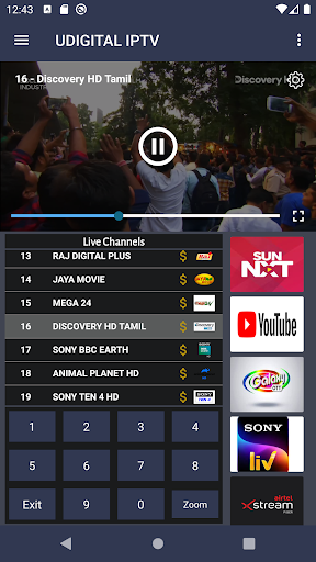 Screenshot UDIGITAL IPTV