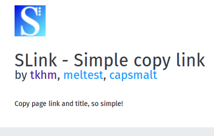 SLink - Simple copy link Preview image 0