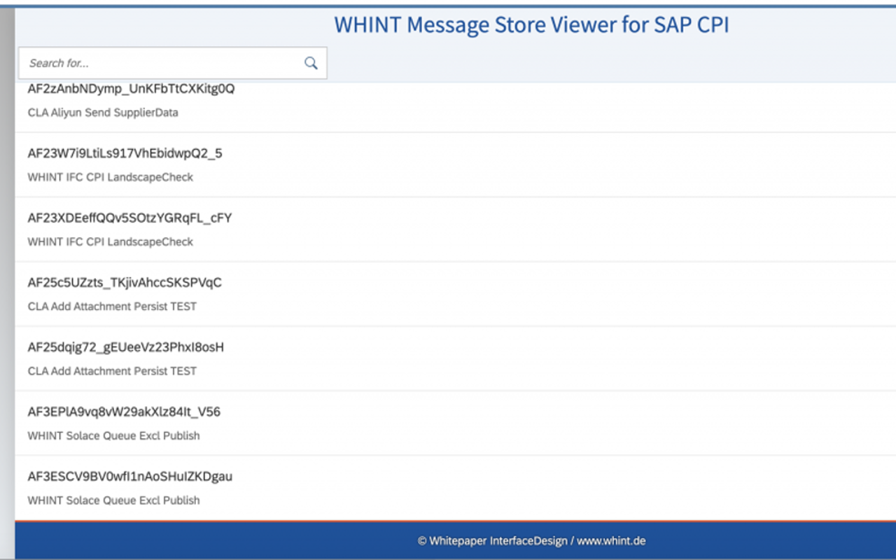 WHINT MessageStore Viewer Preview image 0