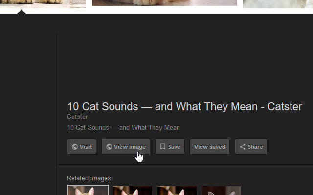 Google Search "View Image" Button chrome extension