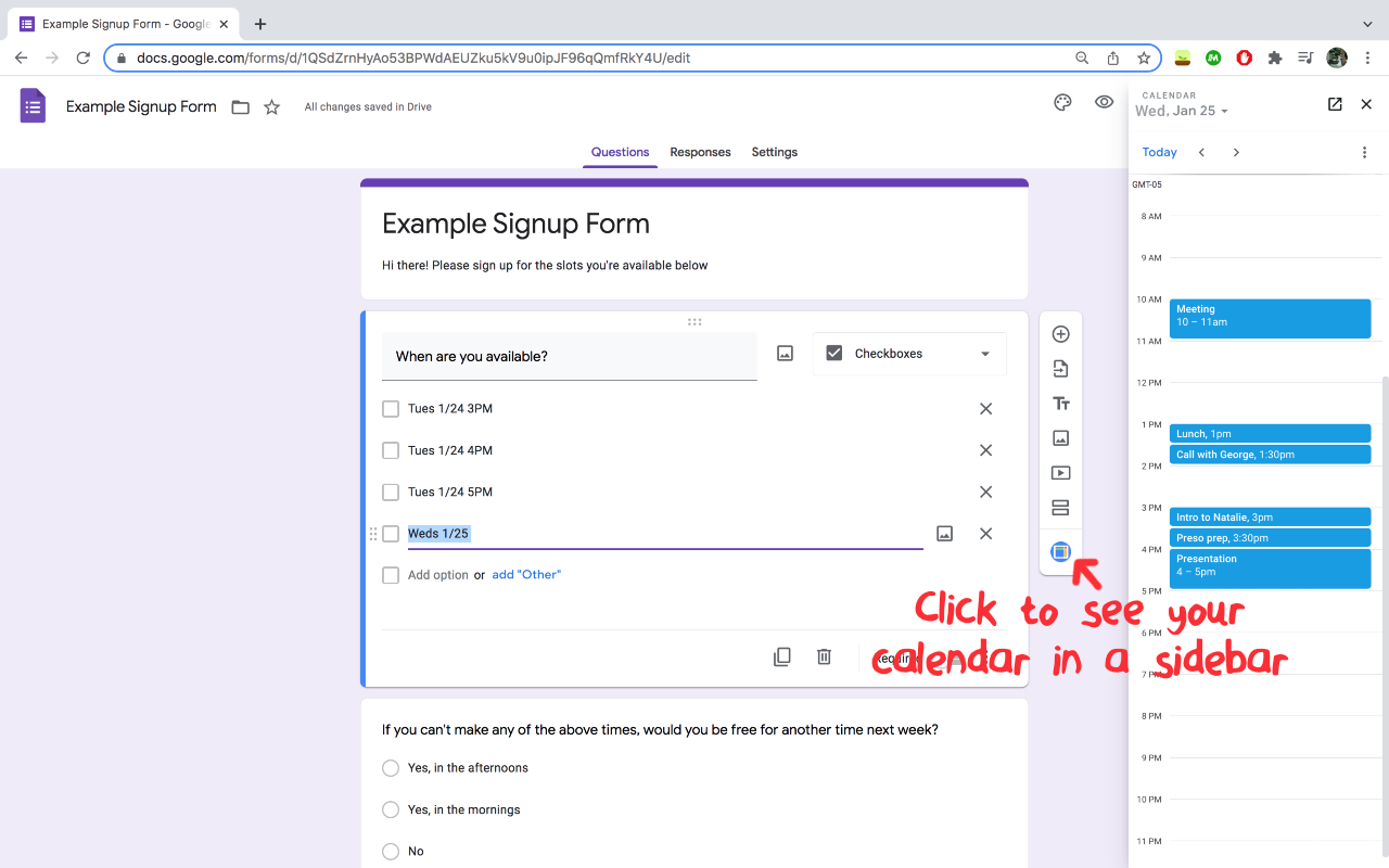 Calendar Express for Google Forms™ Preview image 3