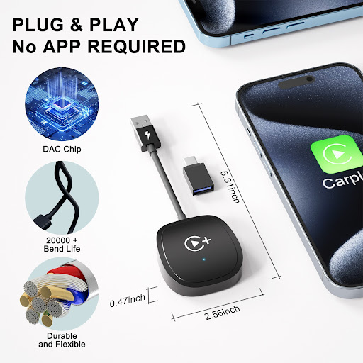 Title 1, Original Car Wired to Wireless Smart Adapter Ca...
