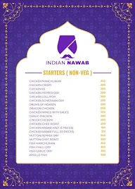 The Indian Nawab menu 1