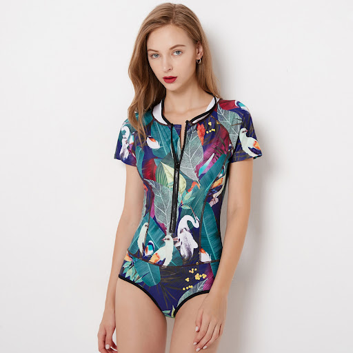 Title 3, Womens short sleeve one piece surfsuit UV prot...
