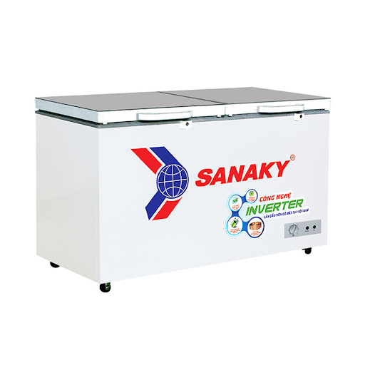 Tủ đông Sanaky Inverter 235 lít VH-2899A4K Đồng (R600A) (Kính cường lực)