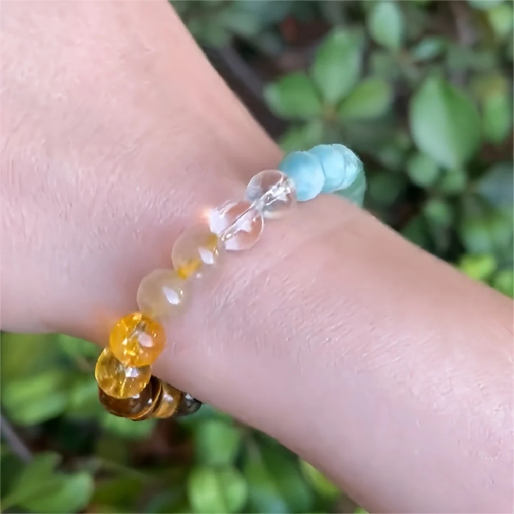 Title 2, Unisex armband van natuursteen citrien en avent...