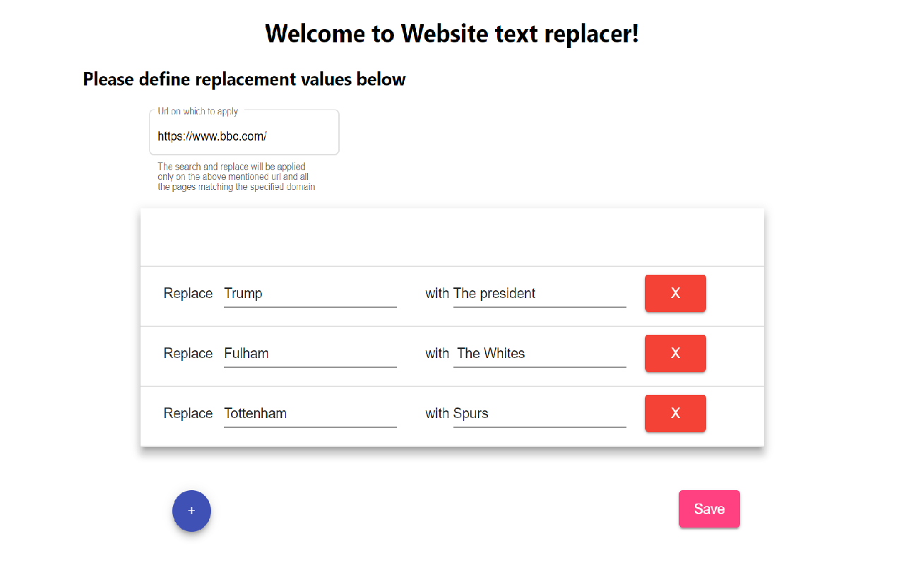 Website text content replacer Preview image 0