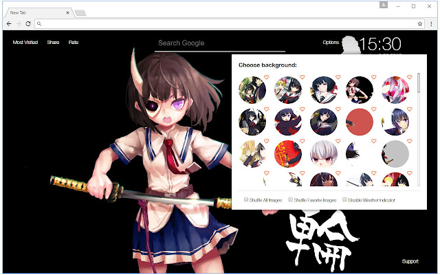 Busou Shoujo Machiavellianism Custom New Tab