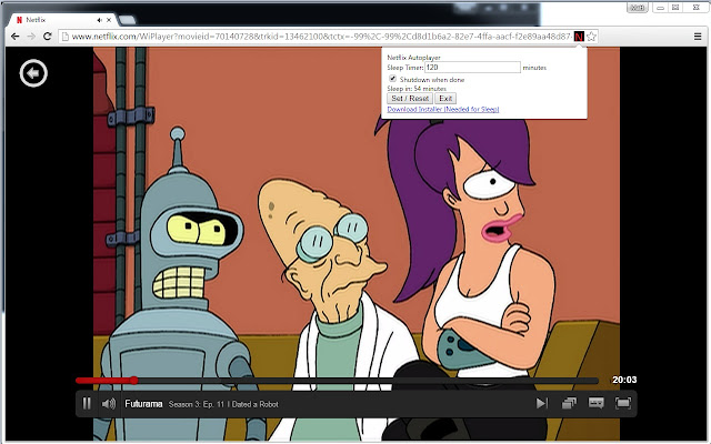 Netflix Autoplayer - With System Sleep Timer