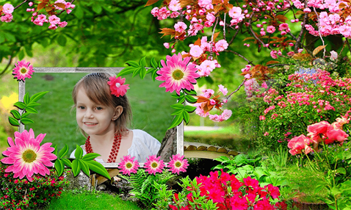 Beautiful Garden Photo Frame All Application