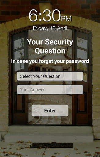 Home Door Lock Screen