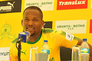 Mamelodi Sundowns' winger Aubrey Ngoma during a press conference at the club's training base at Chloorkop in Johannesburg South Africa on 17 January 2018.