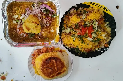 Sev Puri + Ragda Patties + Dabeli Comco