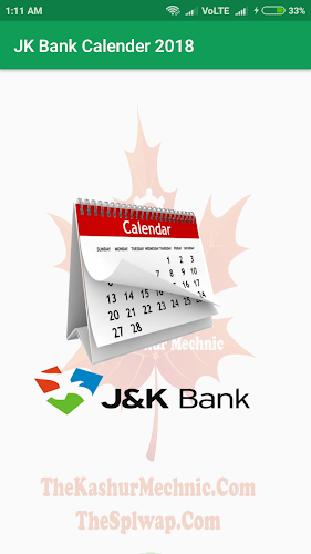 Jk Bank Calendar 18 Latest Version For Android Download Apk
