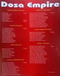 Dosa Empire menu 2