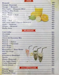 Siddhi Juice Centre menu 1