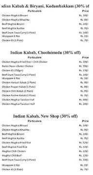 Mughlai Briyani menu 1